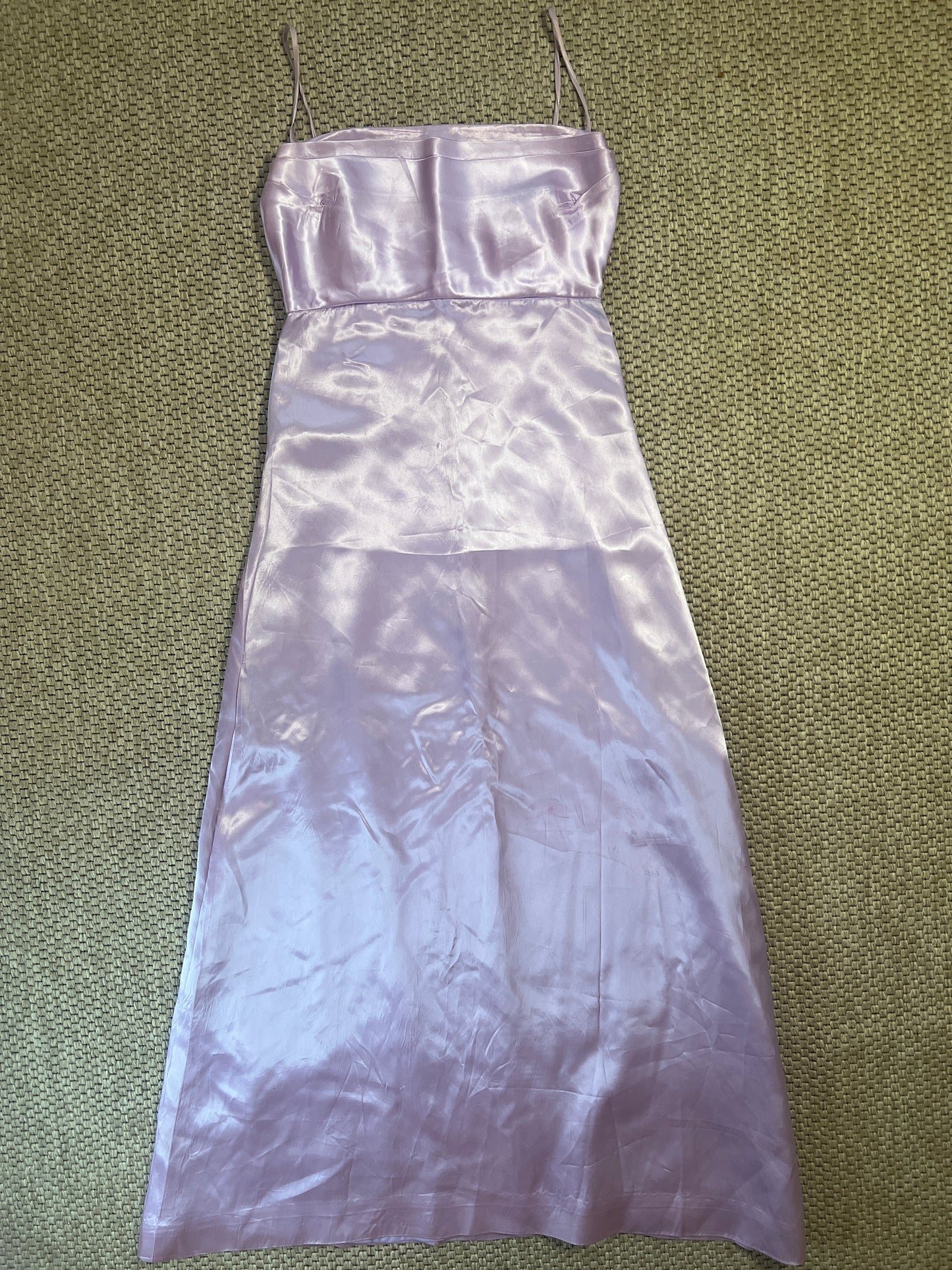 Lavender silk dress