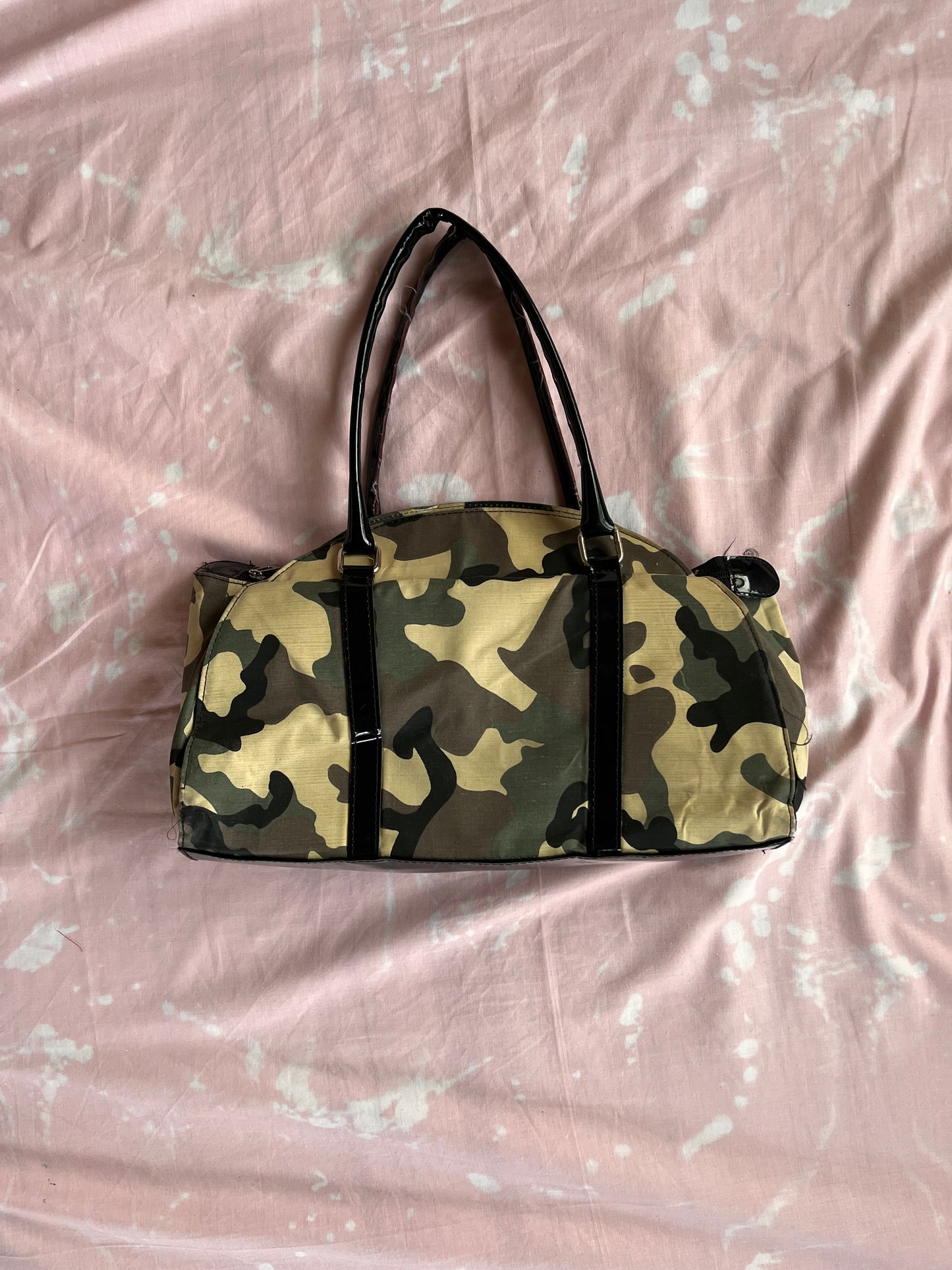 Camo large satchel bag