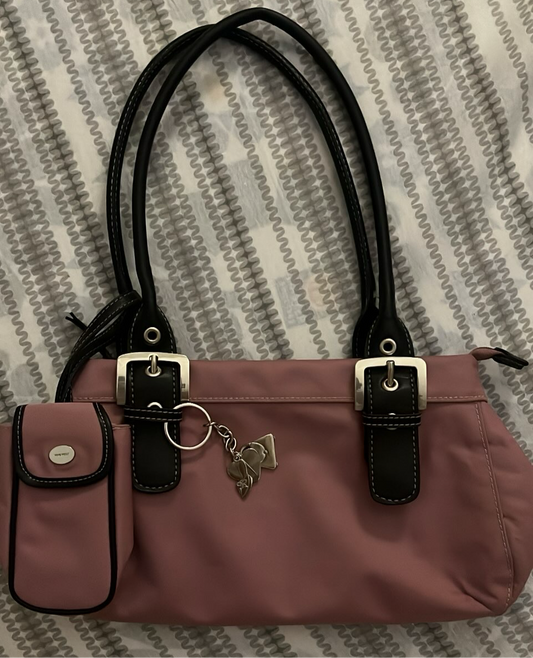 Nine West Pink y2k bag with charms