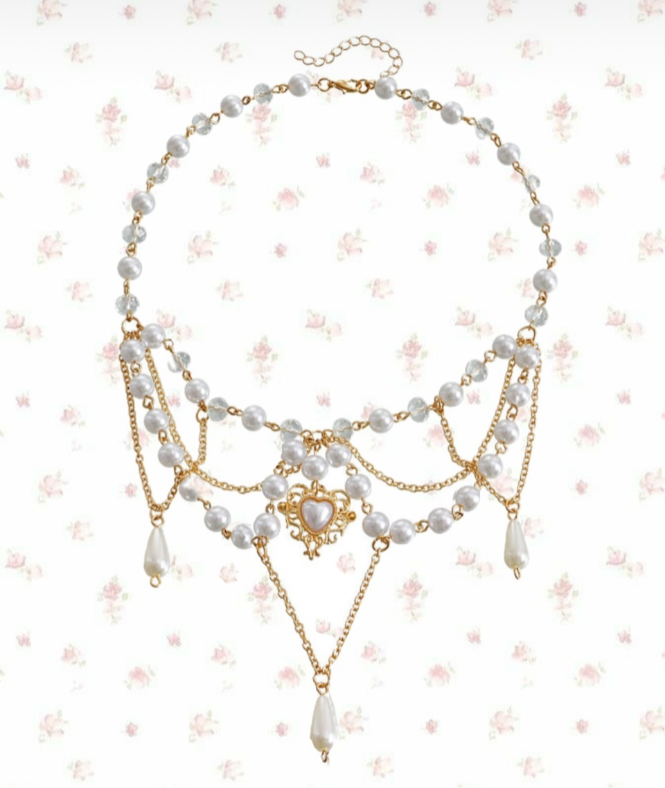 Angelic Golden Pearl necklace