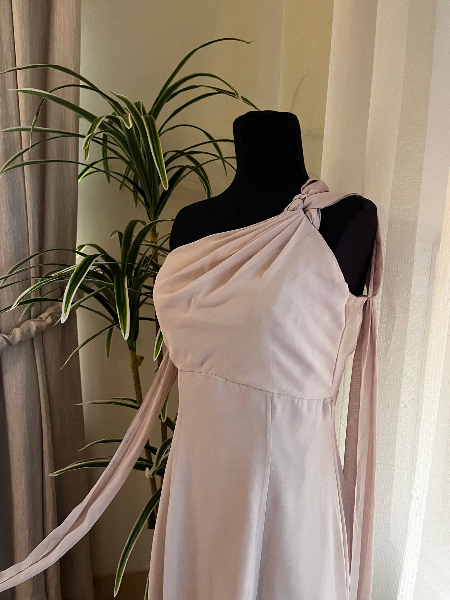 Ivory chiffon dress