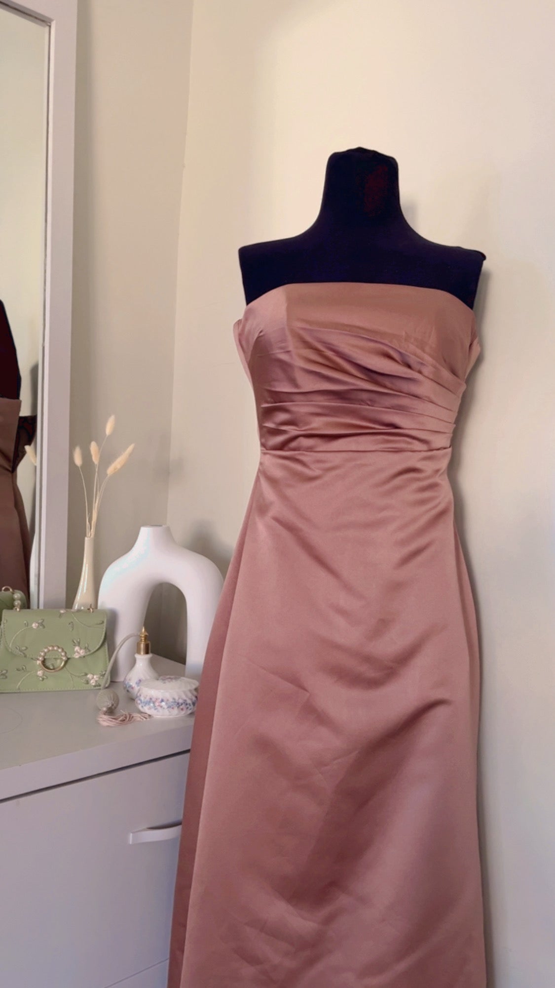 Bronze Plain Dress