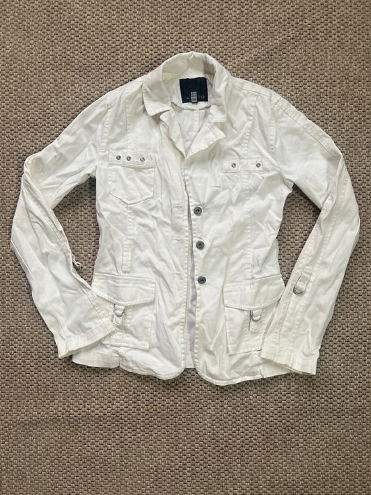 White denim jacket