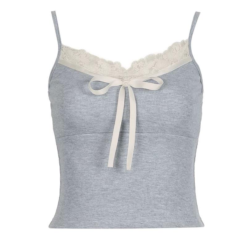 Grey Cami with Bow