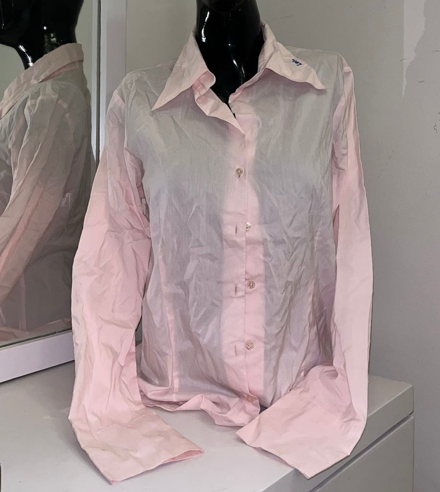 Pale pink button down