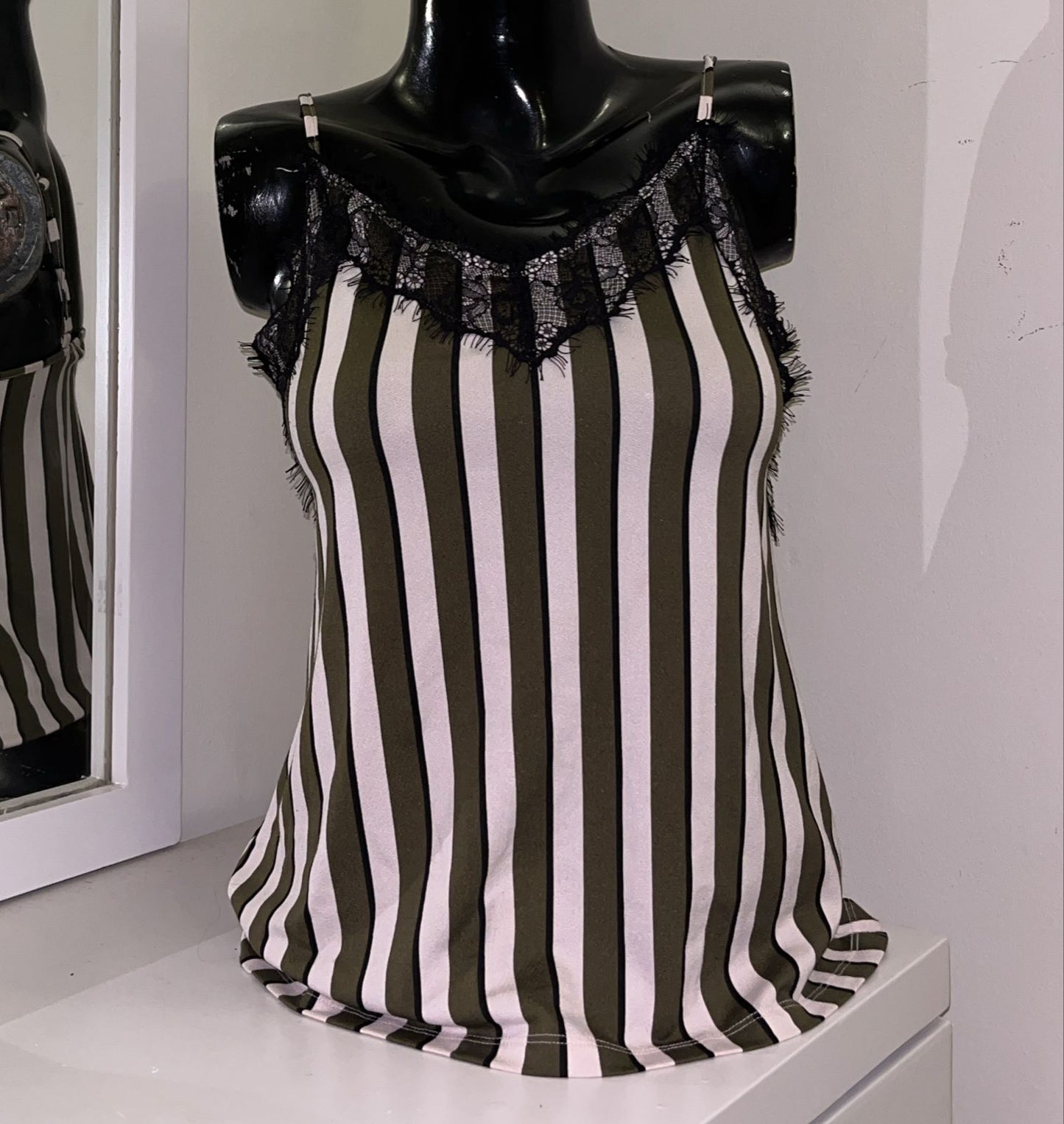 Tim Burton striped cami