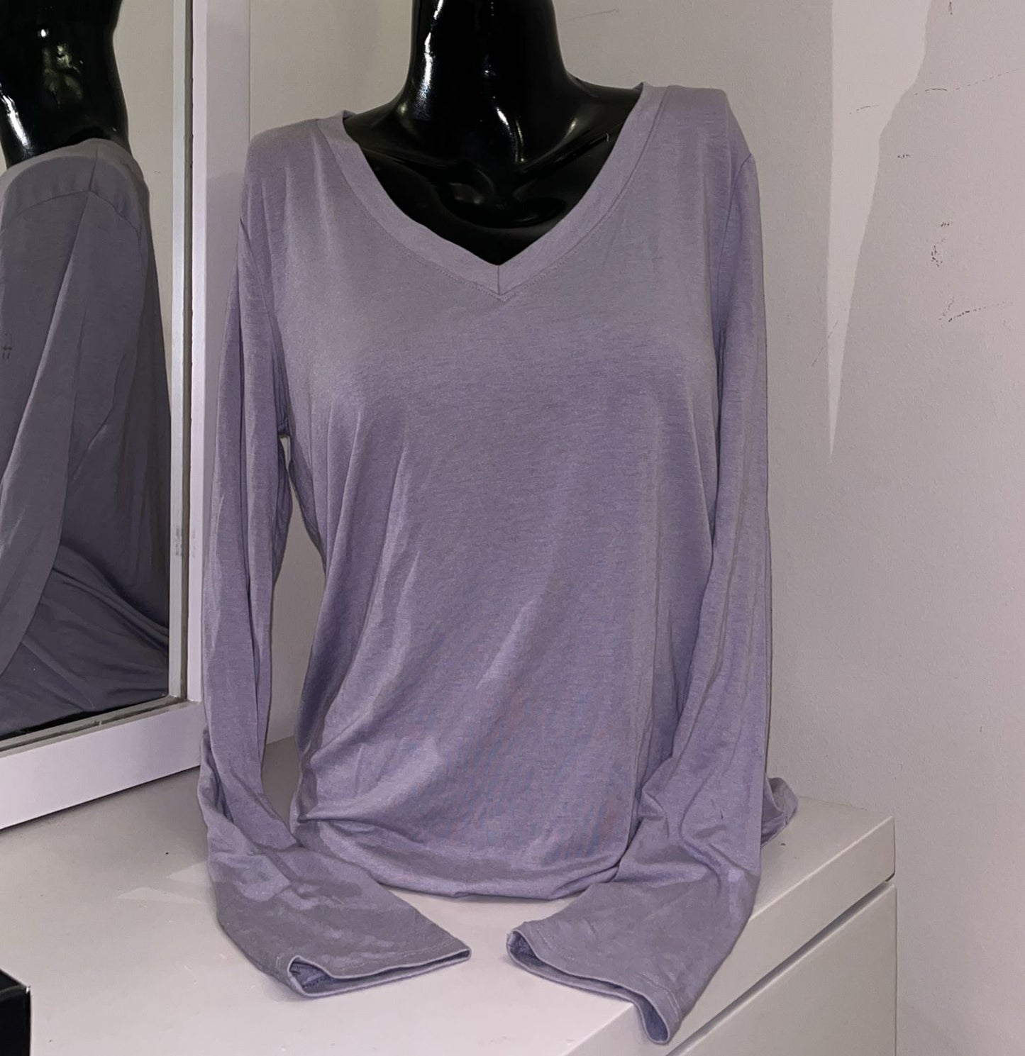 Soft full sleeves pale purple