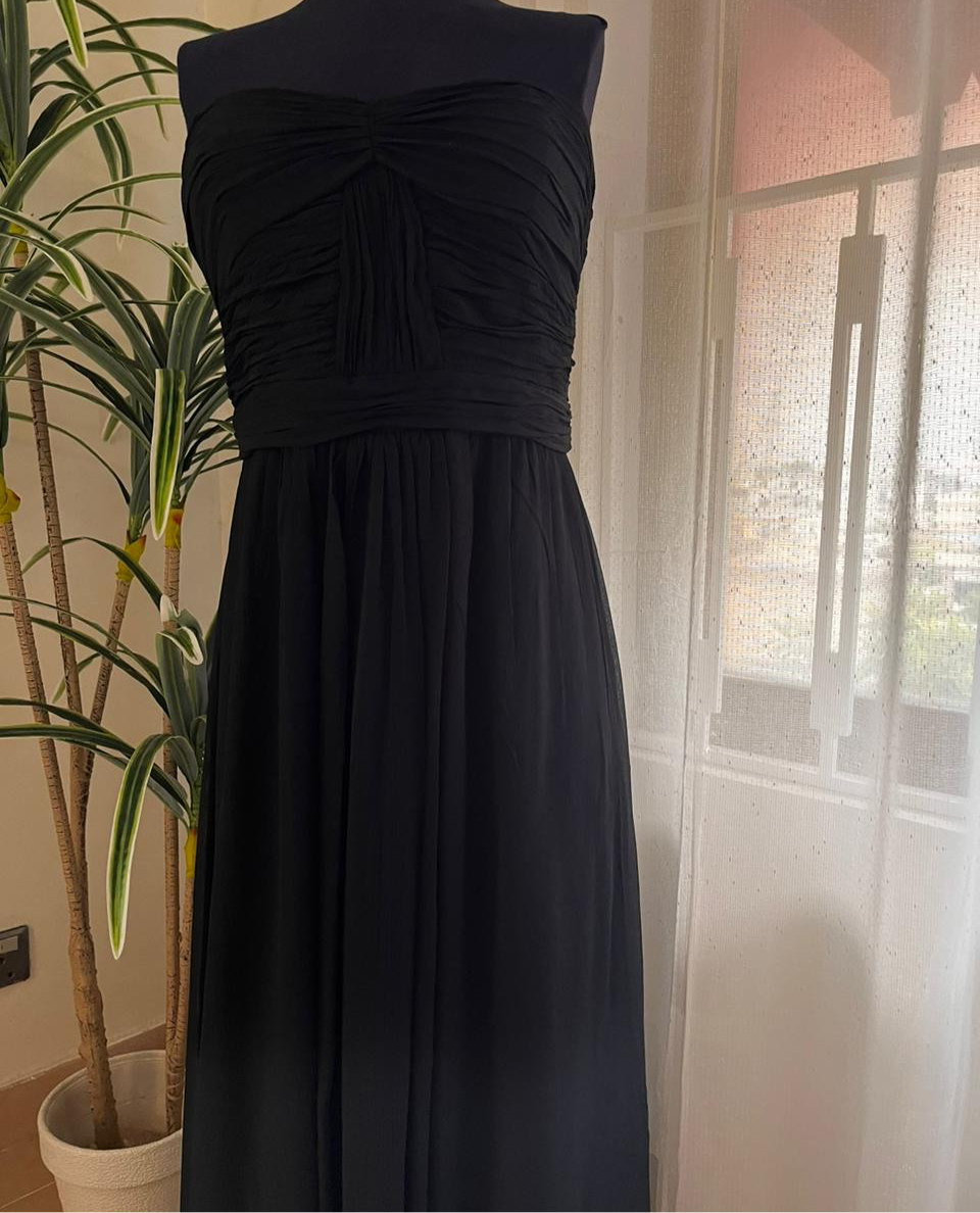 Casual Chiffon Black Dress