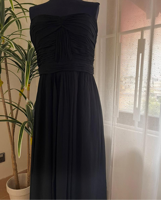 Casual Chiffon Black Dress