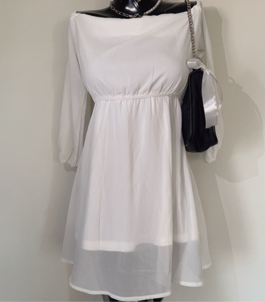 White off shoulder dress