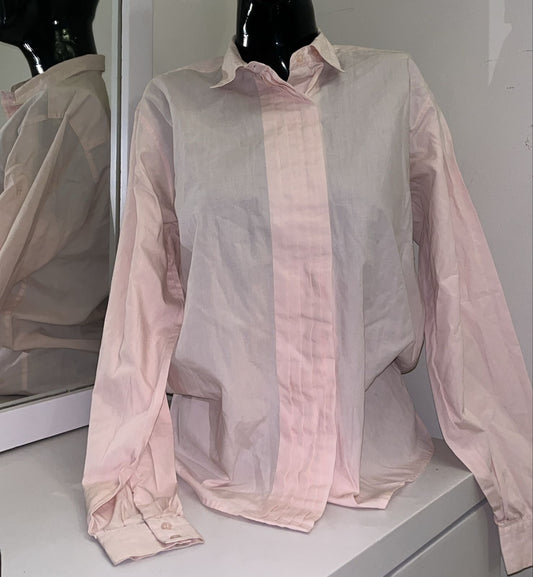 Pale pink elegant button down