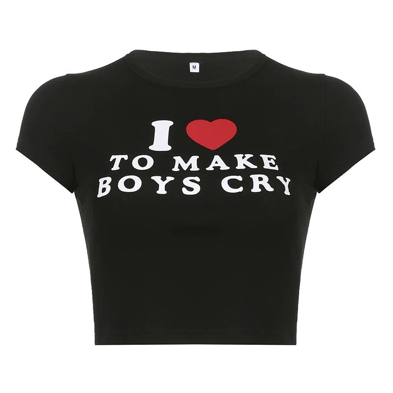 I love to make boys cry top pre order