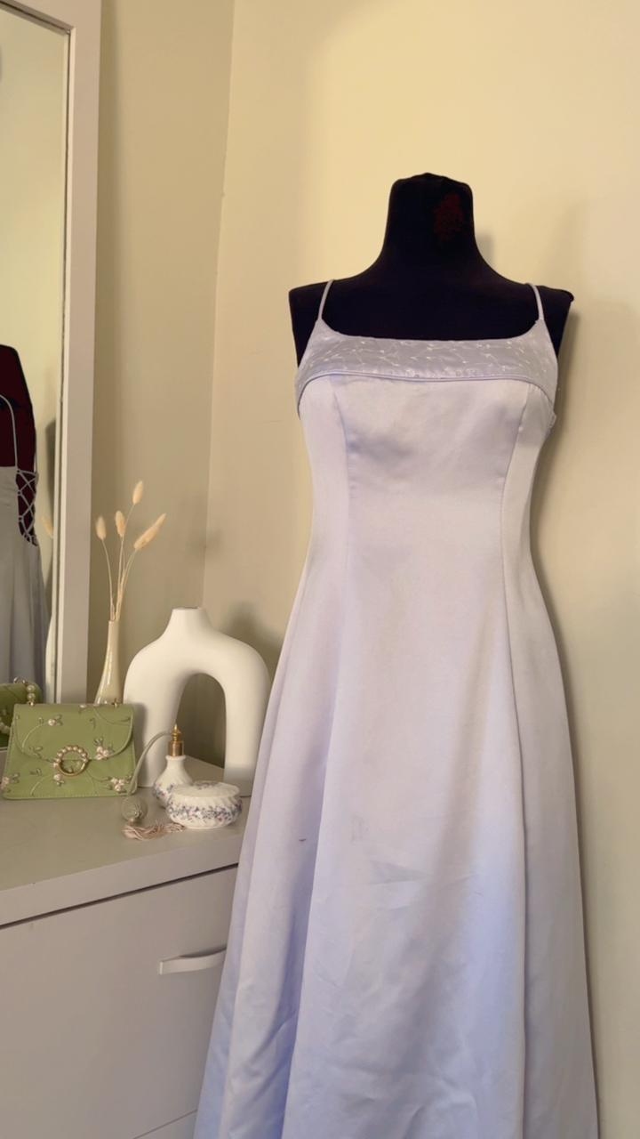 Plain Baby Blue Dress