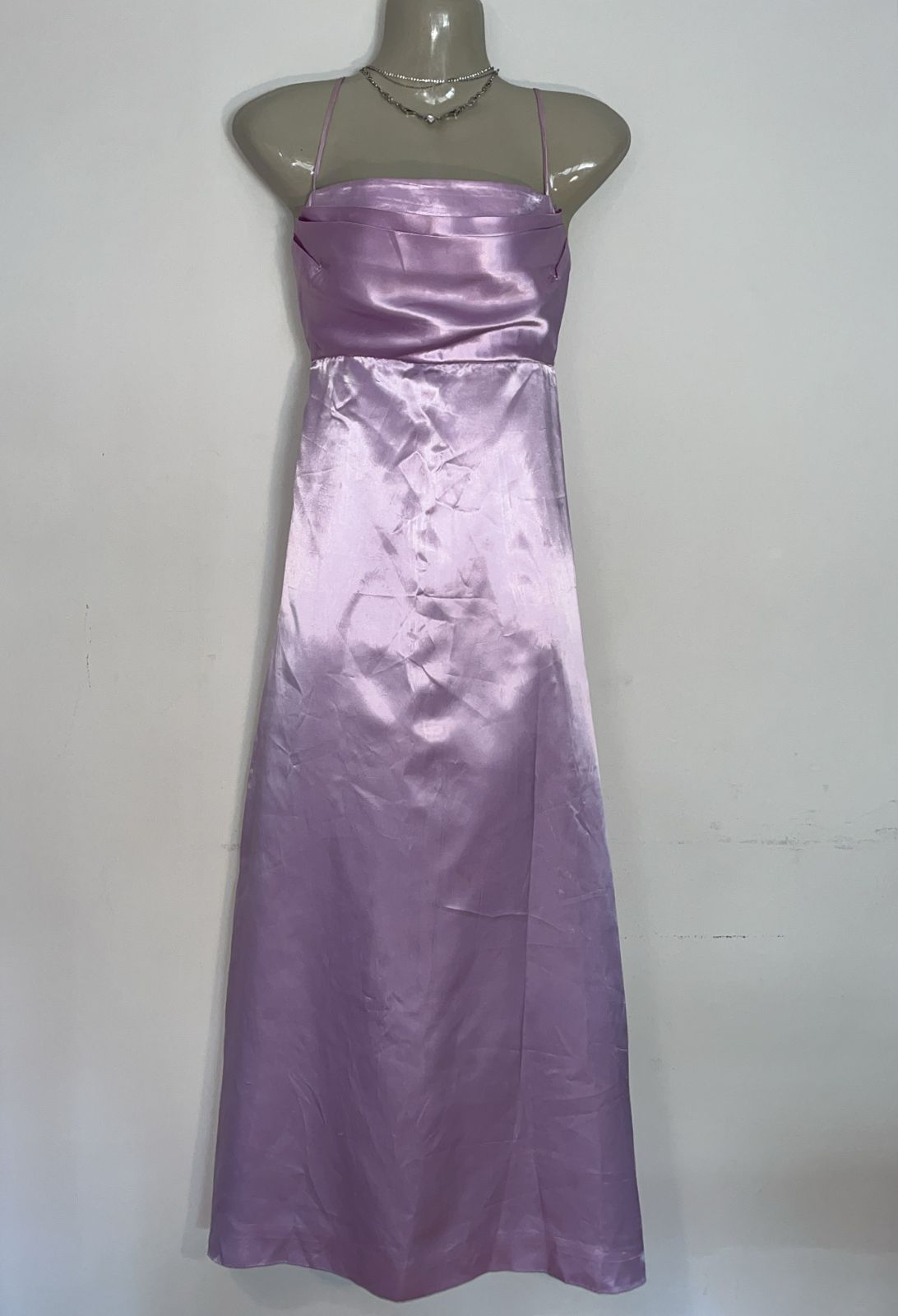 Lavender silk dress