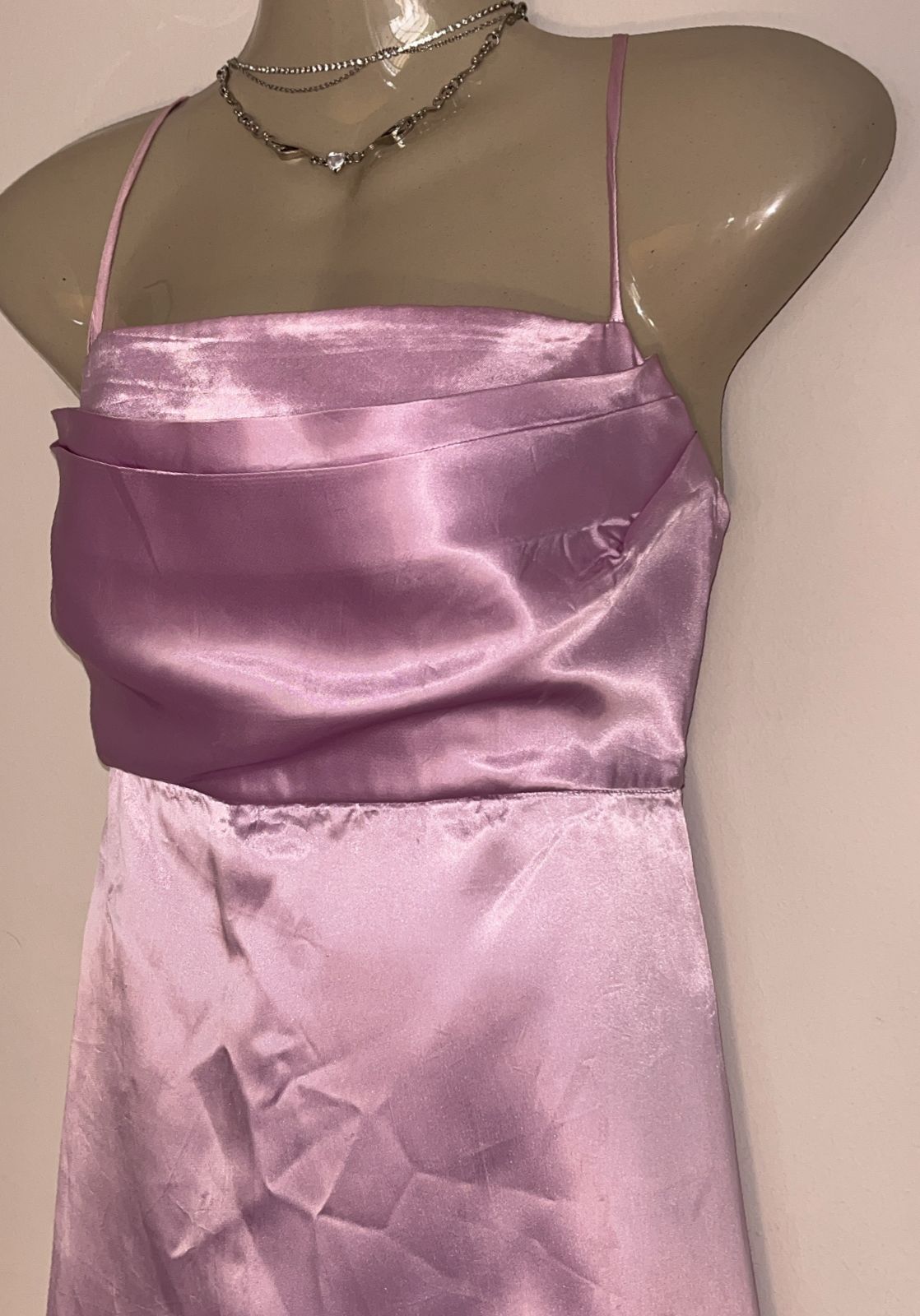 Lavender silk dress